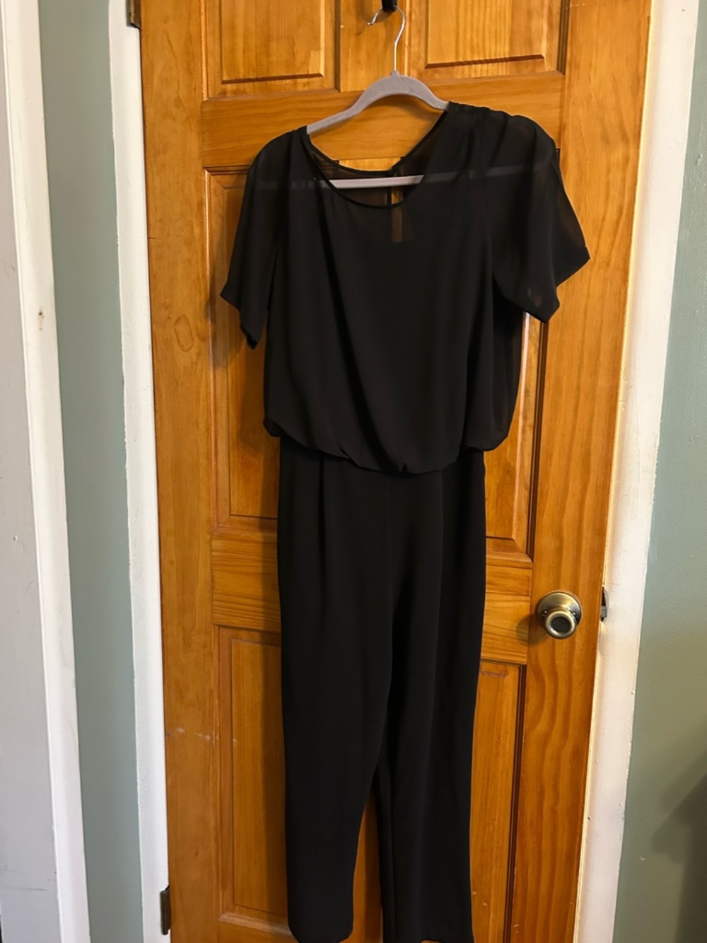 Calvin Klein Black Short-Sleeve Jumpsuit